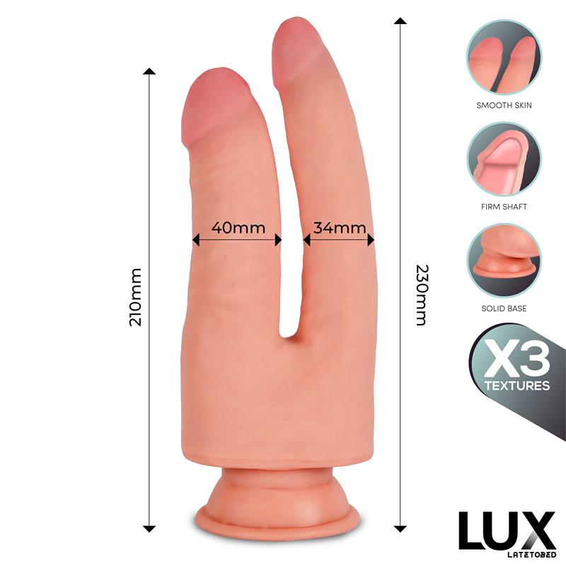 LUX - FRANZ TRIPLE DENSITY DOUBLE DILDO 8.2 - 9
