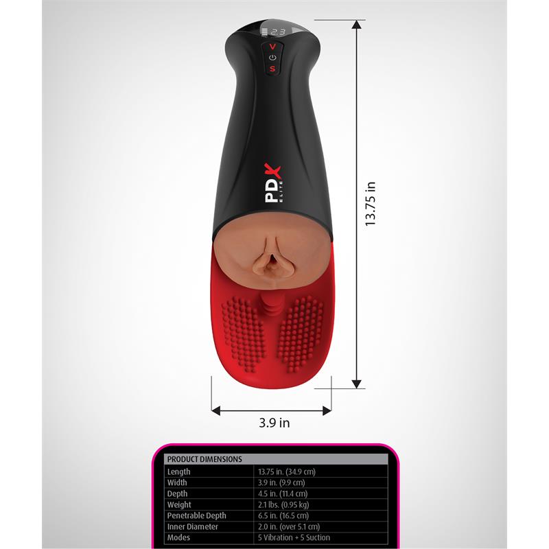 PDX ELITE - FUCK-O-MATIC PRO XL STROKER BROWN