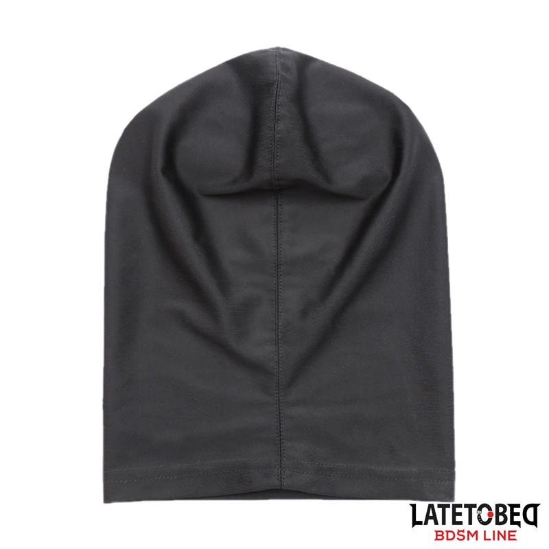 GAMME BDSM LATETOBED - CAGOULE INTÉGRALE AVEC ZIP AU NIVEAU DE LA BOUCHE