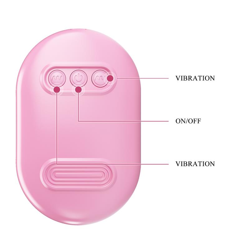 PRETTYLOVE - FUN BOX VIBRATING BULLETS WITH REMOTE PINK USB