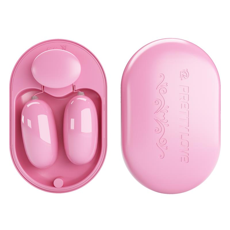 PRETTYLOVE - FUN BOX VIBRATING BULLETS WITH REMOTE PINK USB