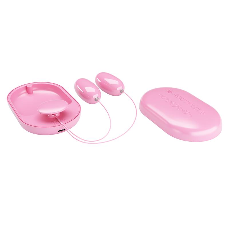 PRETTYLOVE - FUN BOX VIBRATING BULLETS WITH REMOTE PINK USB