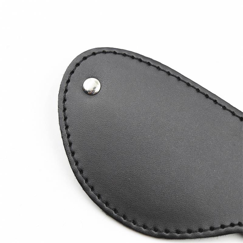 LATETOBED BDSM LINE - FUR BLINDFOLD WITH 3 RIVETS