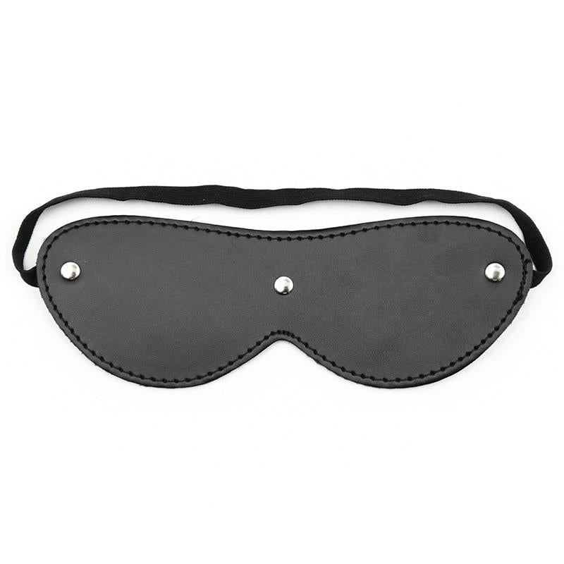 LATETOBED BDSM LINE - FUR BLINDFOLD WITH 3 RIVETS