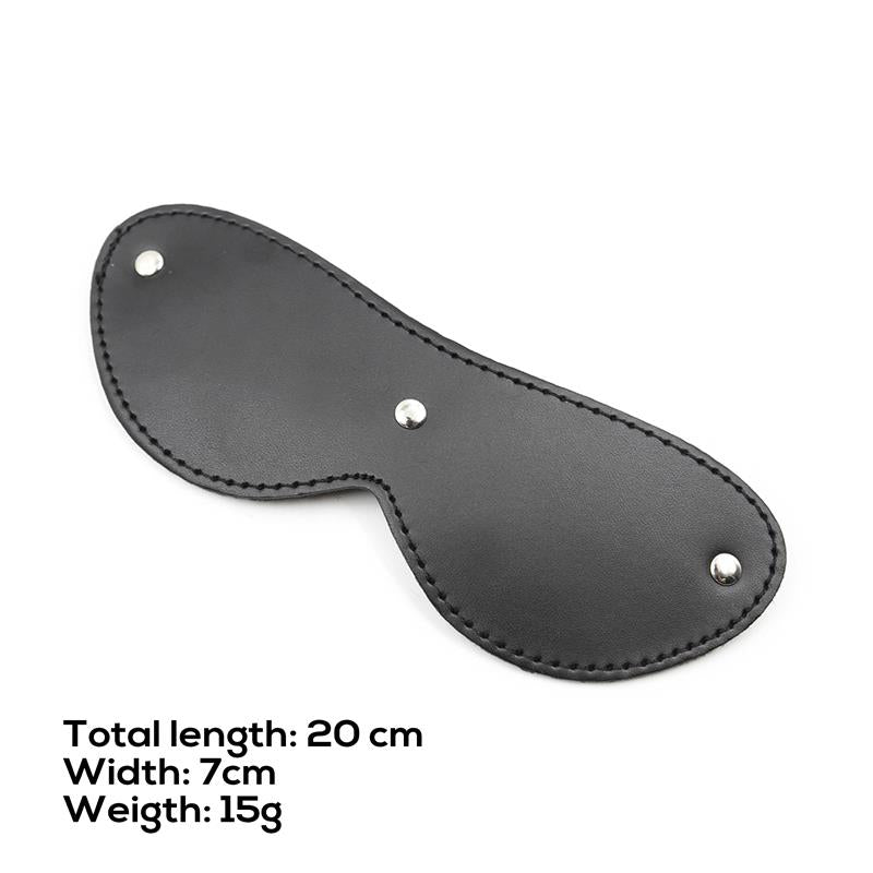 LATETOBED BDSM LINE - FUR BLINDFOLD WITH 3 RIVETS