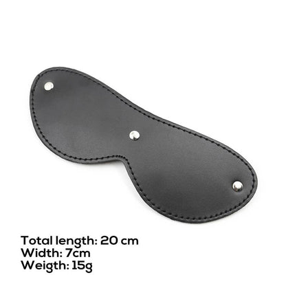 LATETOBED BDSM LINE - FUR BLINDFOLD WITH 3 RIVETS