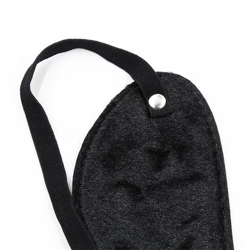 LATETOBED BDSM LINE - FUR BLINDFOLD WITH 3 RIVETS