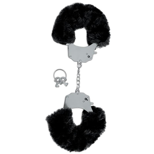 FETISH FANTASY L.E. - FURRY ANKLE CUFFS BLACK