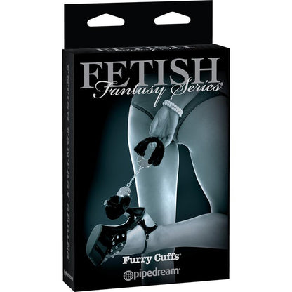 FETISH FANTASY L.E. - FURRY ANKLE CUFFS BLACK