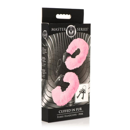 MASTER SERIES - FURRY HANDCUFFS PINK