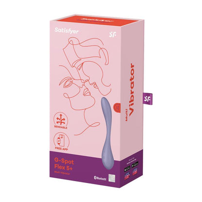 SATISFYER - G-SPOT FLEX 5+ MULTI VIBRATOR WITH SATISFYER CONNECT APP LILAC