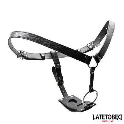 LATETOBED BDSM LINE - G-STRING CHASTITY BELT STRAP ON PANTS ONE SIZE