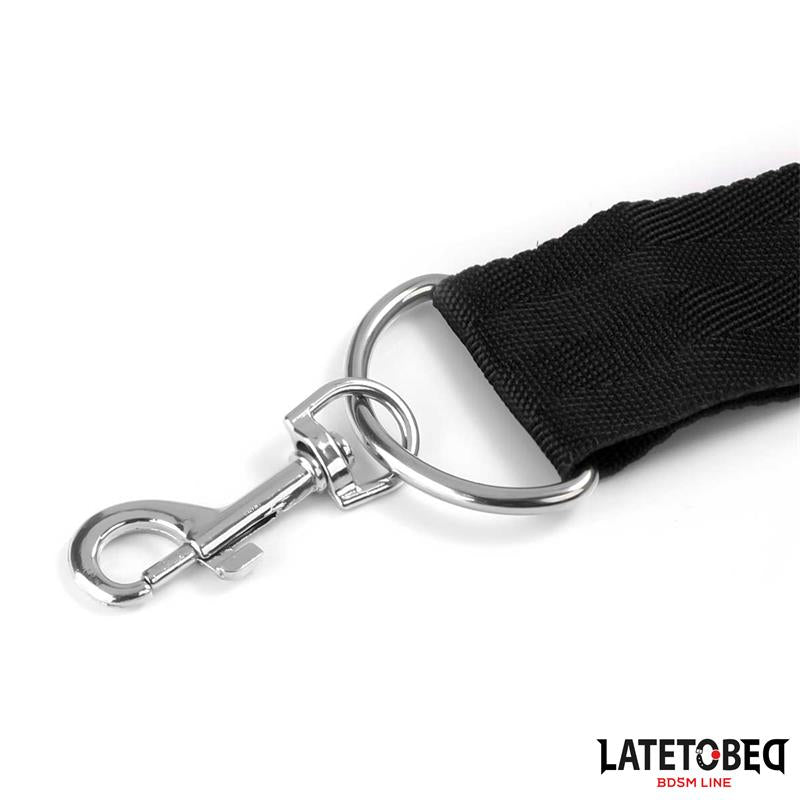 LATETOBED BDSM LINE - GAG BALL AND CUFS RESTRICTIONS