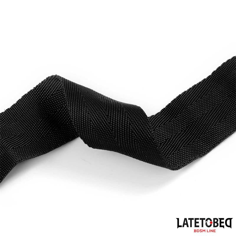 LATETOBED BDSM LINE - GAG BALL AND CUFS RESTRICTIONS