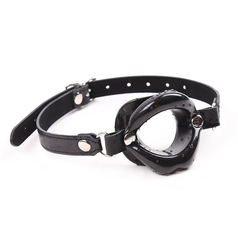 LATETOBED BDSM LINE - GAG BALL MOUTH SHAPED BLACK