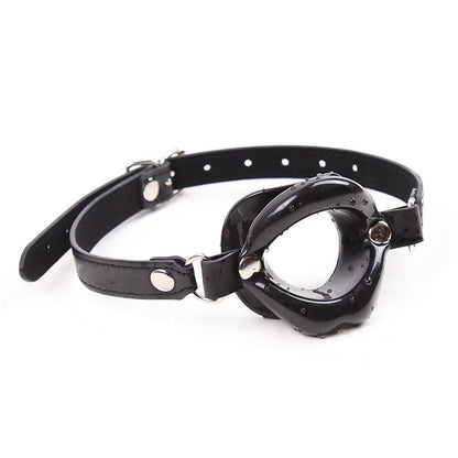 LATETOBED BDSM LINE - GAG BALL MOUTH SHAPED BLACK