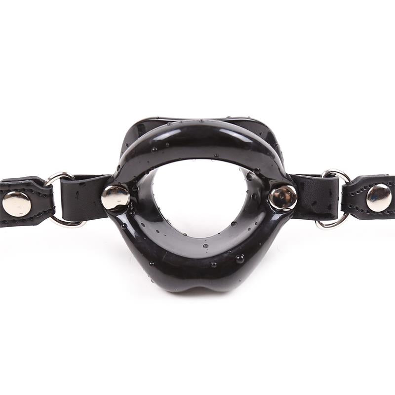LATETOBED BDSM LINE - GAG BALL MOUTH SHAPED BLACK