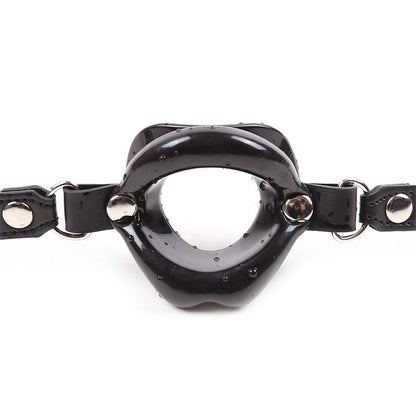 LATETOBED BDSM LINE - GAG BALL MOUTH SHAPED BLACK