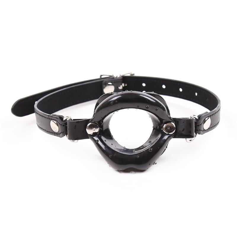 LATETOBED BDSM LINE - GAG BALL MOUTH SHAPED BLACK