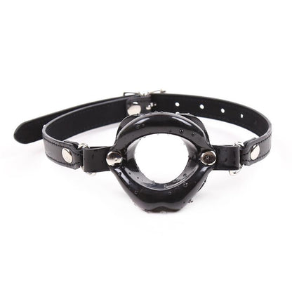 LATETOBED BDSM LINE - GAG BALL MOUTH SHAPED BLACK