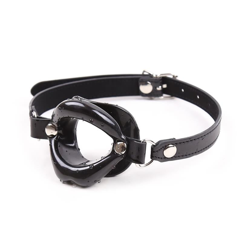 LATETOBED BDSM LINE - GAG BALL MOUTH SHAPED BLACK