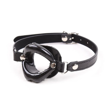 LATETOBED BDSM LINE - GAG BALL MOUTH SHAPED BLACK