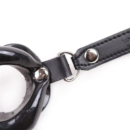 LATETOBED BDSM LINE - GAG BALL MOUTH SHAPED BLACK