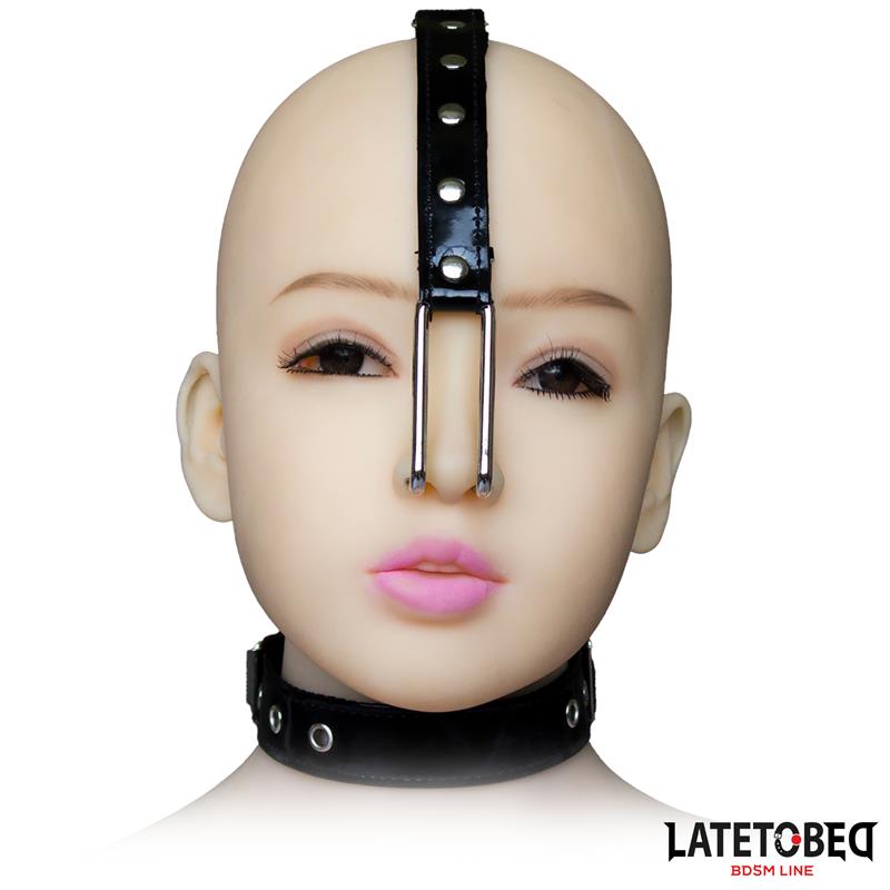 LATETOBED BDSM LINE - NOSE HOOK WITH COLLAR