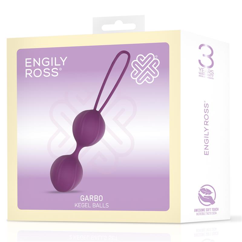 ENGILY ROSS - GARBO DOUBLE KEGEL BALL SILICONE PURPLE
