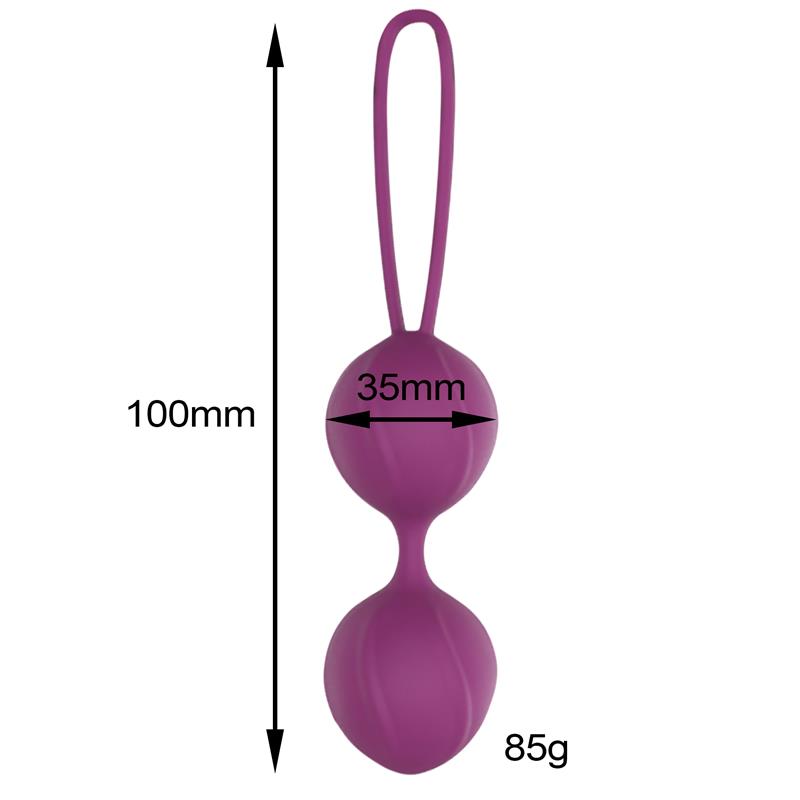 ENGILY ROSS - GARBO DOUBLE KEGEL BALL SILICONE PURPLE