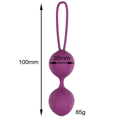 ENGILY ROSS - GARBO DOUBLE KEGEL BALL SILICONE PURPLE
