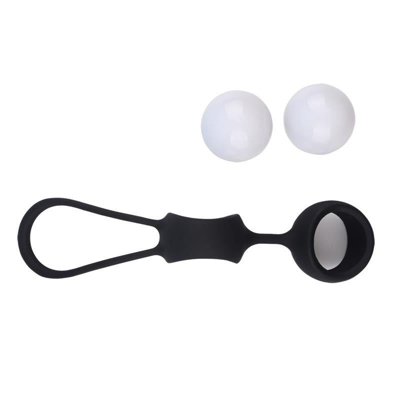 CHISA - GEISHA BALLS MISSWEET 17.7 CM SILICONE BLACK