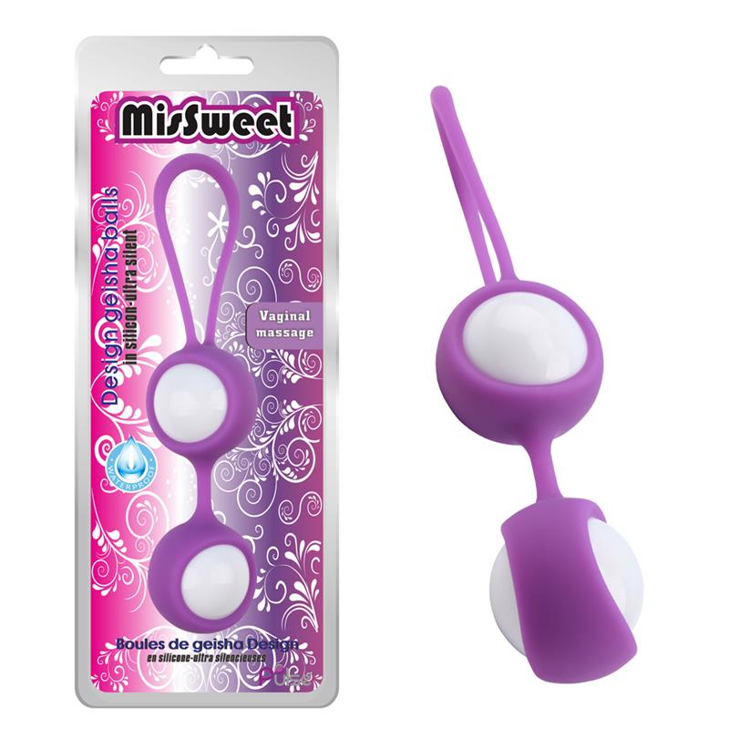 CHISA - GEISHA BALLS MISSWEET 17.7 CM SILICONE PURPLE
