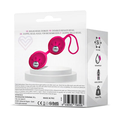 LATETOBED - GEISHA DOUBLE KEGEL BALLS ROSE RED 70 GR