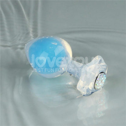 LOVETOY - GEMORIA SILICONE BUTT PLUG INTERNAL STEEL BALL GLOW IN THE DARK