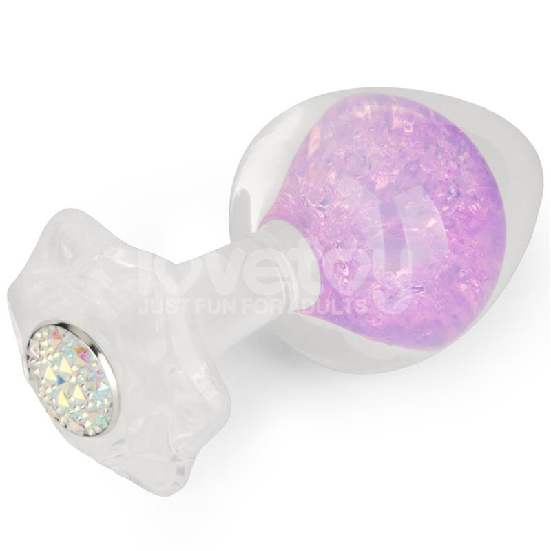 LOVETOY - GEMORIA SILICONE BUTT PLUG WITH CRYSTAL SPHERE