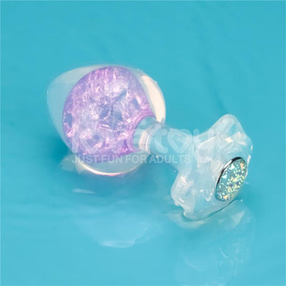 LOVETOY - GEMORIA SILICONE BUTT PLUG WITH CRYSTAL SPHERE