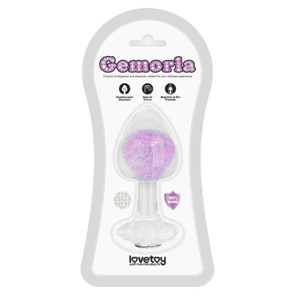 LOVETOY - GEMORIA SILICONE BUTT PLUG WITH CRYSTAL SPHERE