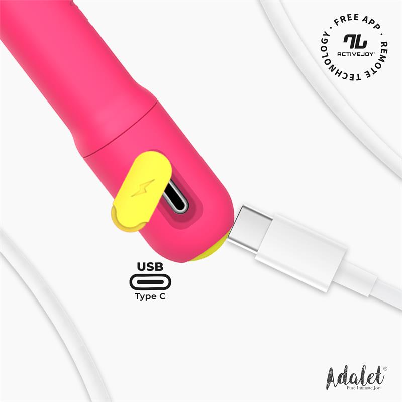 ADALET - GENTLY G-POINT VIBRATOR WITH APP PINK