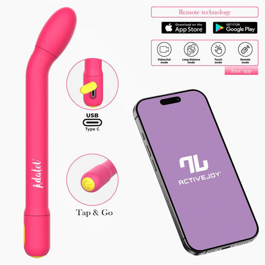 ADALET - GENTLY G-POINT VIBRATOR WITH APP PINK