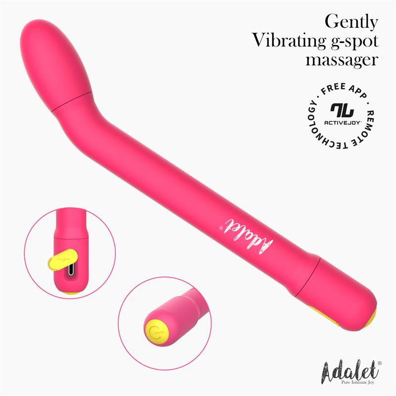 ADALET - GENTLY G-POINT VIBRATOR WITH APP PINK