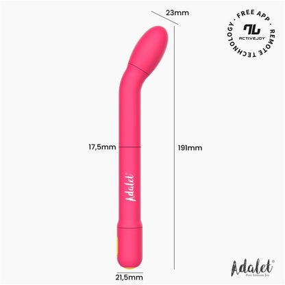 ADALET - GENTLY G-POINT VIBRATOR WITH APP PINK