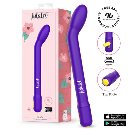 ADALET - GENTLY G-POINT VIBRATOR WITH APP PURPLE