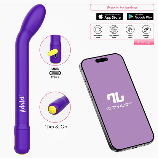 ADALET - GENTLY G-POINT VIBRATOR WITH APP PURPLE