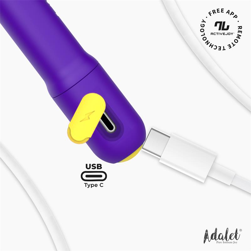 ADALET - GENTLY G-POINT VIBRATOR WITH APP PURPLE