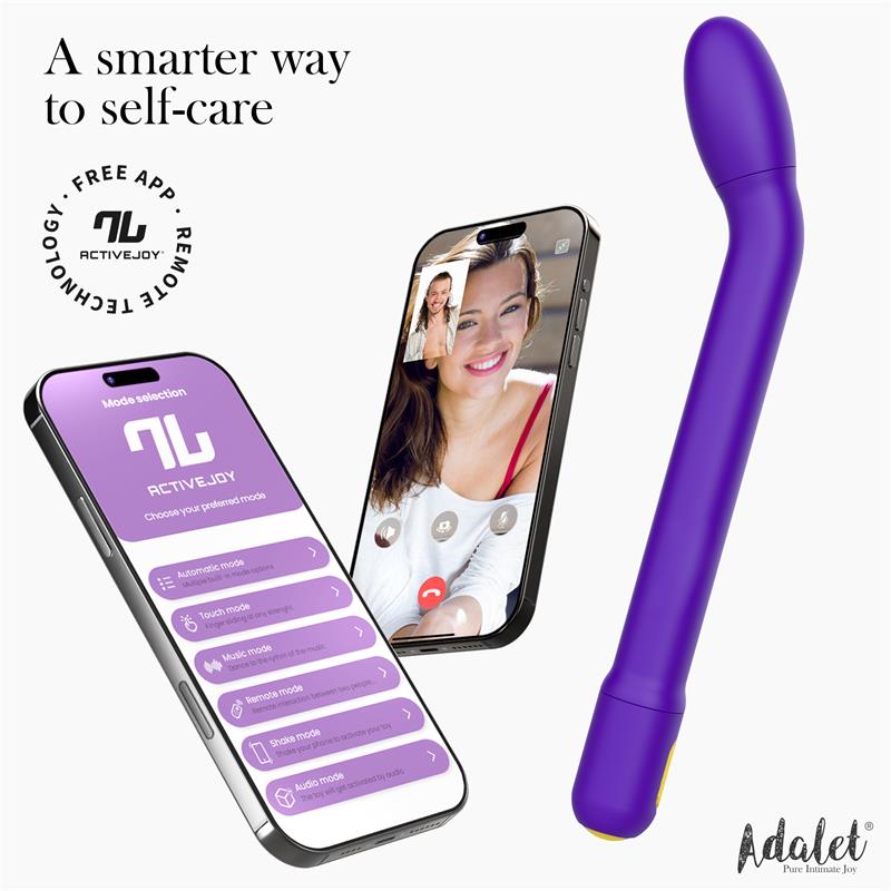 ADALET - GENTLY G-POINT VIBRATOR WITH APP PURPLE