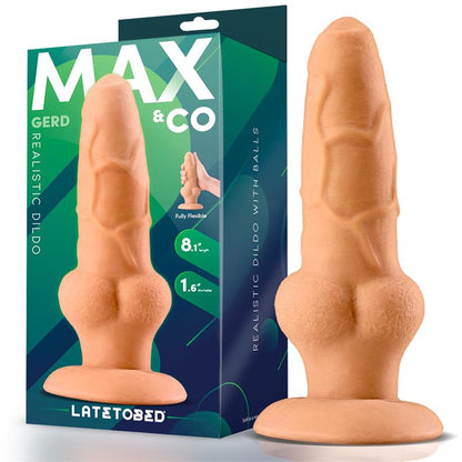 MAX & CO - GERD REALISTIC DILDO WITH TESTICLES 8.1 FLESH