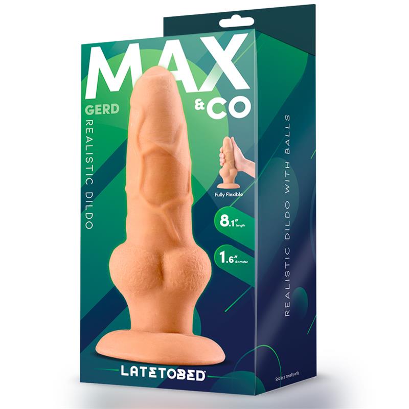 MAX & CO - GERD REALISTIC DILDO WITH TESTICLES 8.1 FLESH
