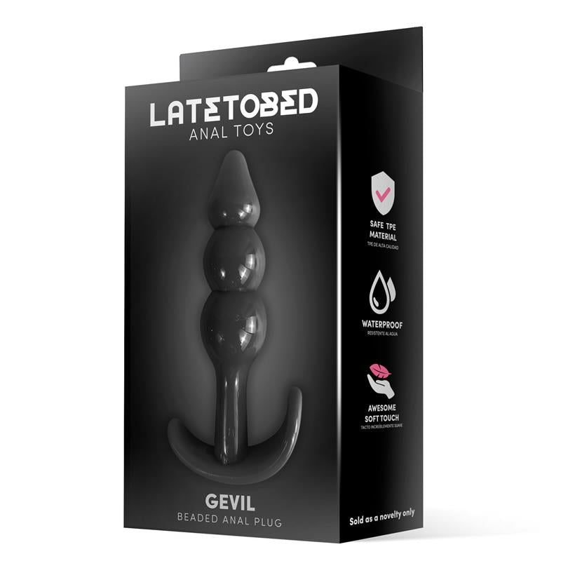 LATETOBED - GEVIL ANCHOR BUTT PLUG BLACK