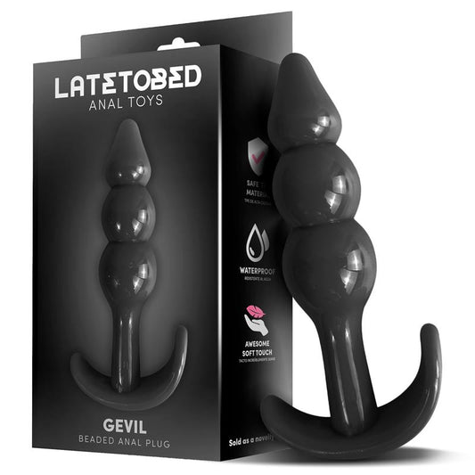 LATETOBED - GEVIL ANCHOR BUTT PLUG BLACK